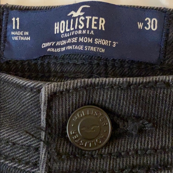 Hollister black high waisted ripped shorts - Picture 2 of 2